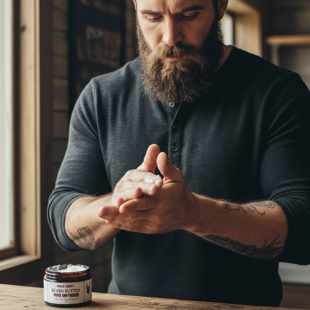 Nine Oh Three Beard Butter by Uncle Jack's - Smoky Sweet Tobacco + Sandalwood