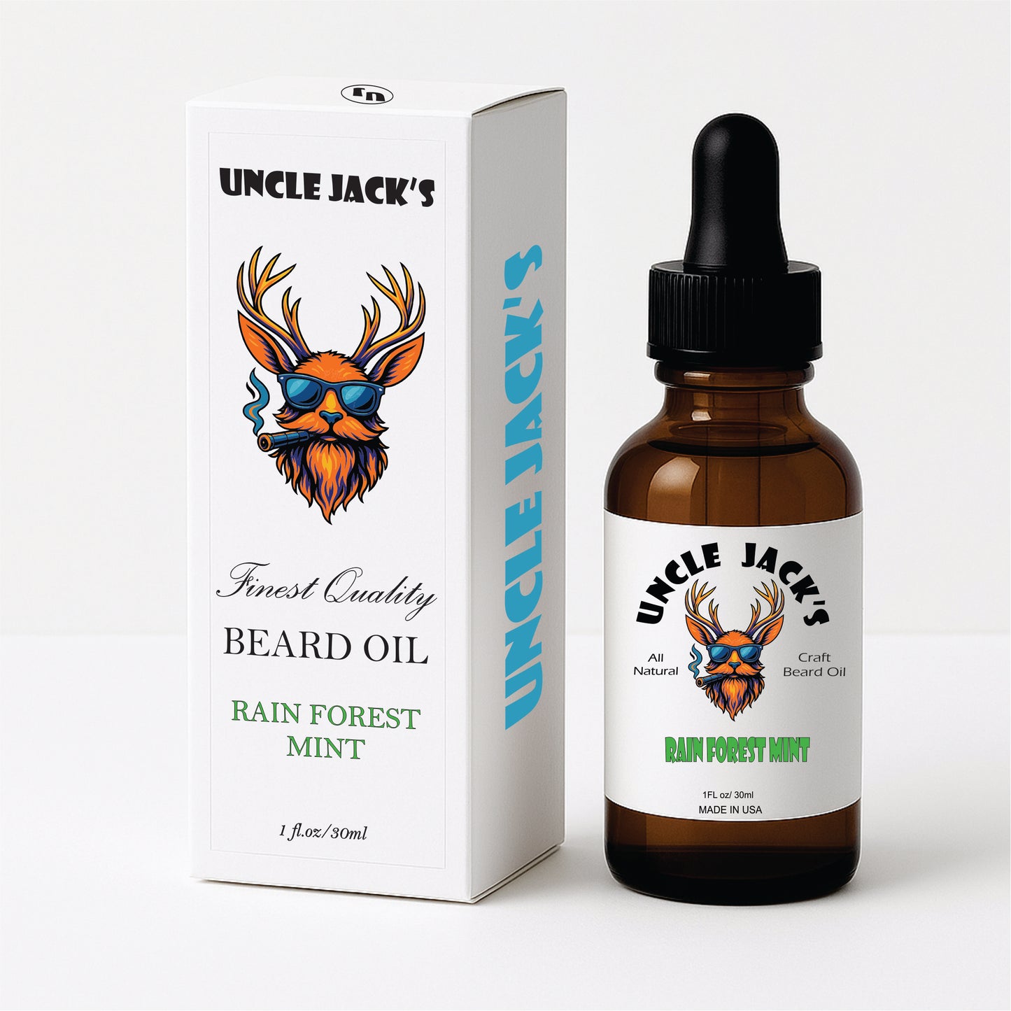 "RAIN FOREST MINT"  Mint & Lime Beard Oil