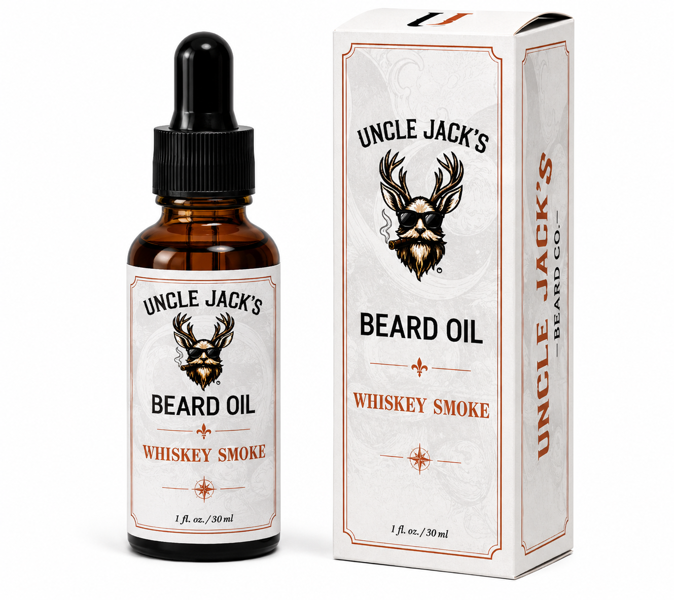 Whiskey Smoke Beard Oil by Uncle Jack's - Whiskey + Tobacco