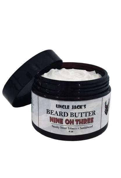 Nine Oh Three Beard Butter by Uncle Jack's - Smoky Sweet Tobacco + Sandalwood