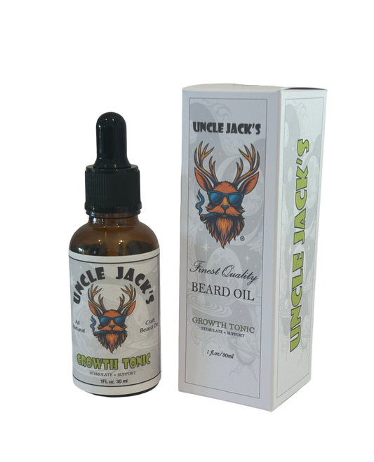 Growth Tonic Beard Oil by Uncle Jack's - Encourages natural beard growth
