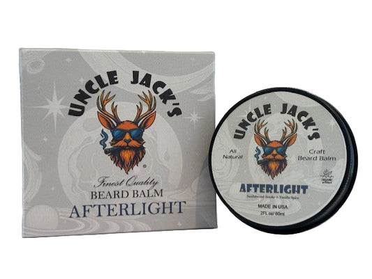 Afterlight Beard Balm by Uncle Jack's - Sandalwood smoke + Vanilla spice
