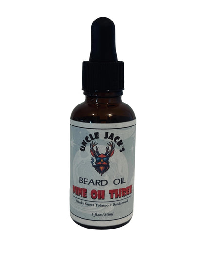 Nine Oh Three Beard Oil by Uncle Jack's - Smoky Sweet Tobacco + Sandalwood