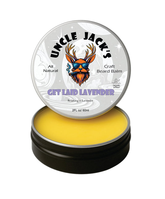 Get Laid Lavender Beard Balm by Uncle Jack's - Relaxing + calming