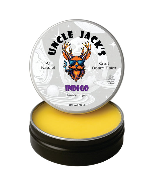 Indigo Beard Balm by Uncle Jack's + Lavender + Spice