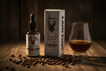 Twisted Coffee Beard Oil by Uncle Jack's -  Bourbon + Coffee