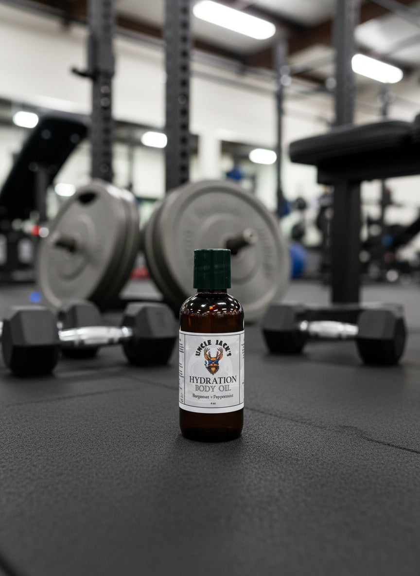 Hydration Body Oil by Uncle Jack's - Bergamot + Peppermint GREAT FOR TATTOOS