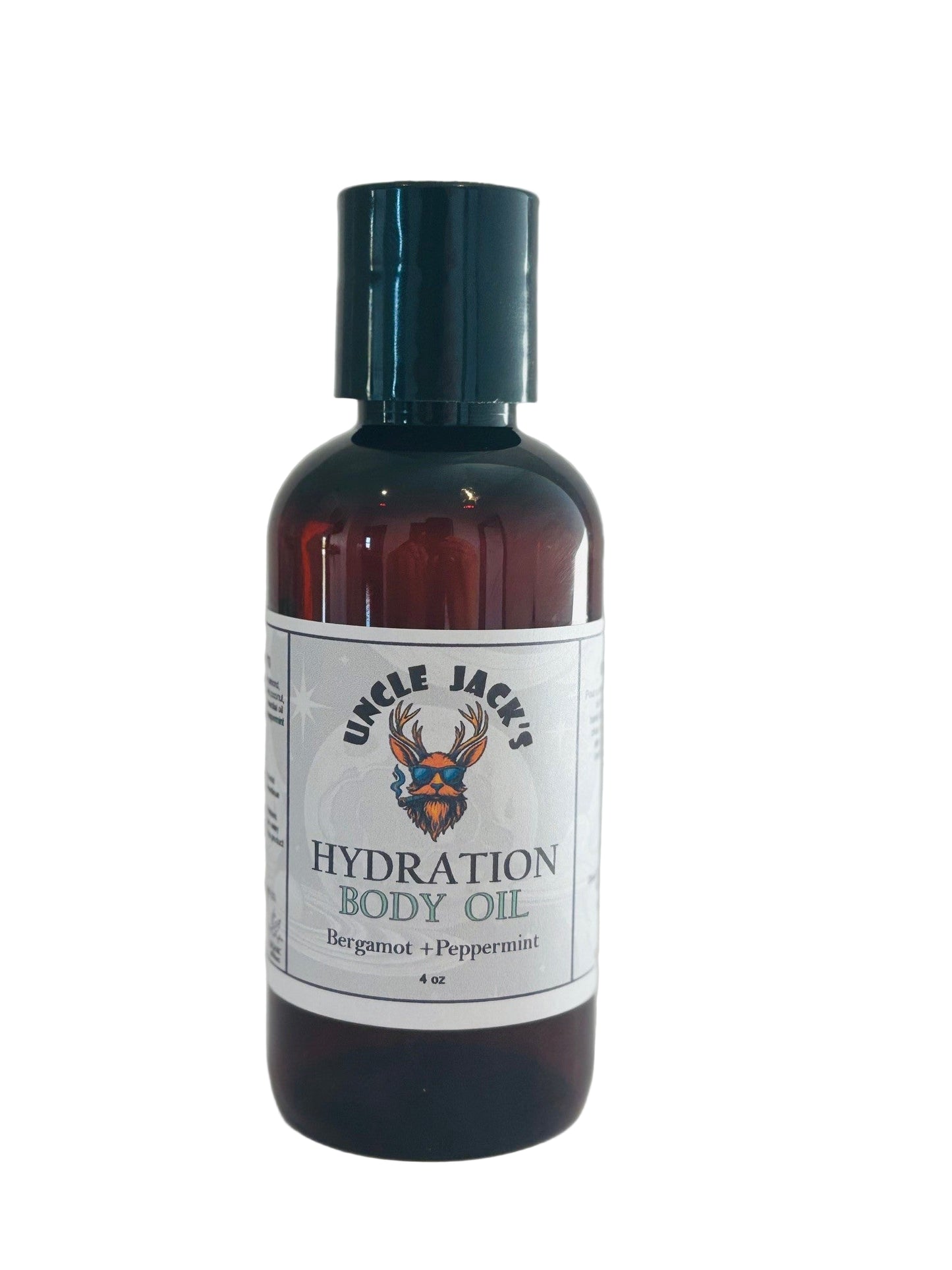 Hydration Body Oil by Uncle Jack's - Bergamot + Peppermint GREAT FOR TATTOOS