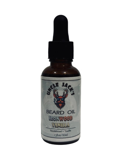 Ironwood Vanilla Beard Oil by Uncle Jack's - Sandalwood + Vanilla